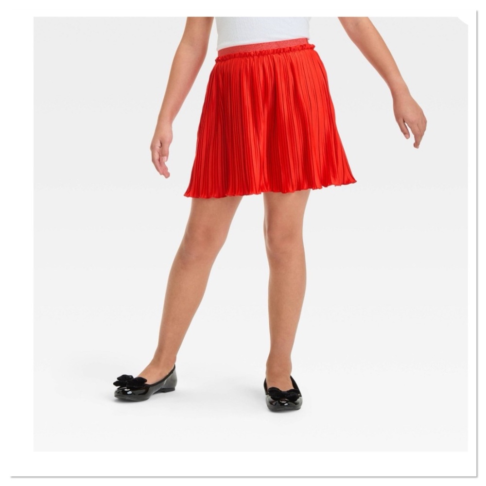 Girls Pleated Holiday Party Skirt Cat & Jack
